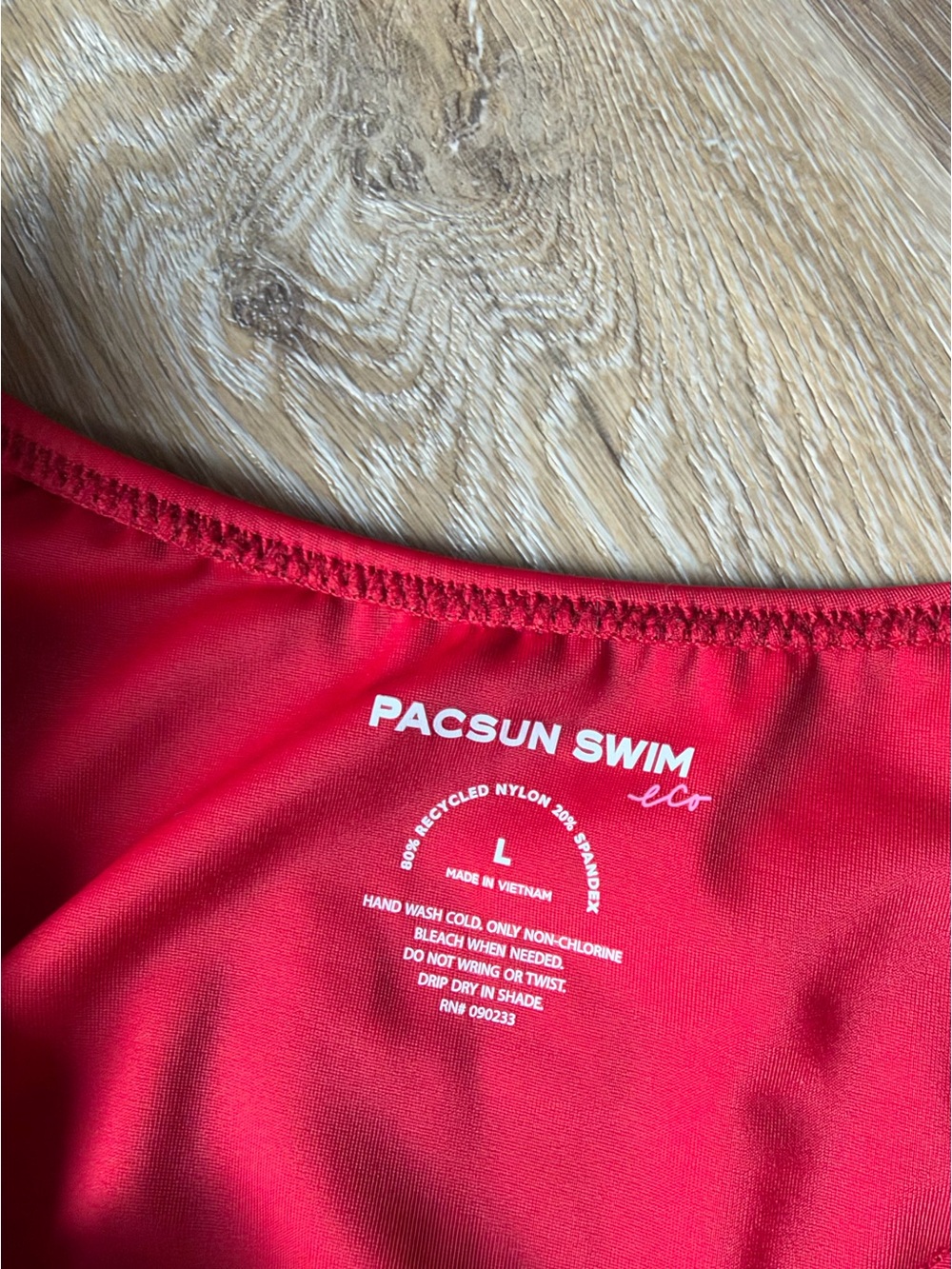 PacSun Red Halter Triangle Bikini Set - Picture 2 of 9